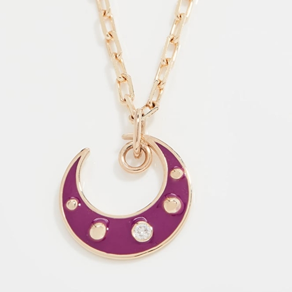 Gemma Purple Moon Pendant - Picture 2 of 5